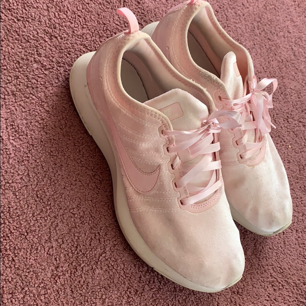 PINK VELVET NIKE SNEAKERS